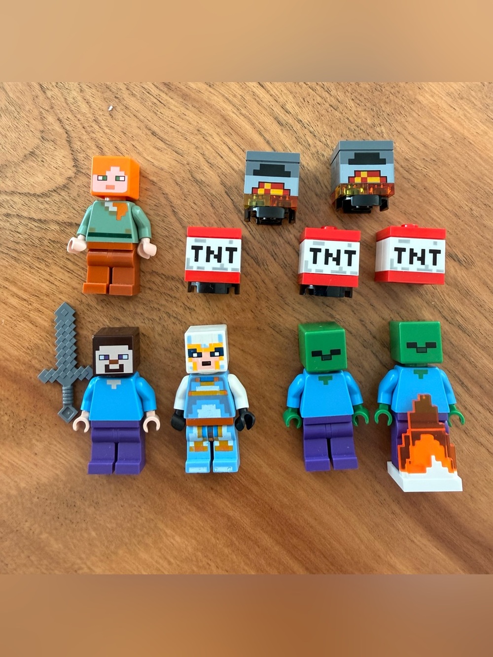 Lego Minecraft minifigure lot